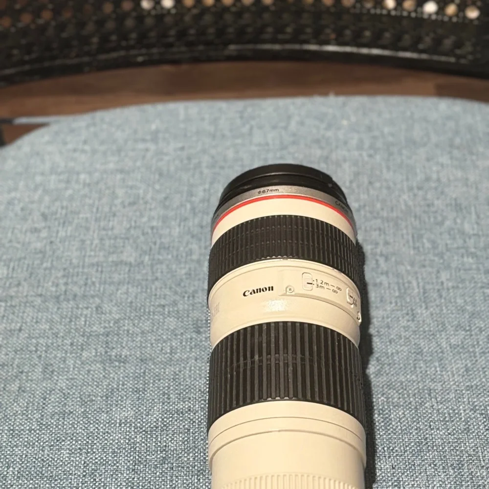 Premium Black and Cream Camera Lens